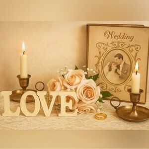 Set 2 vintage large Brass Taper Candlestick Holder Finger Loop Ring & Drip Tray